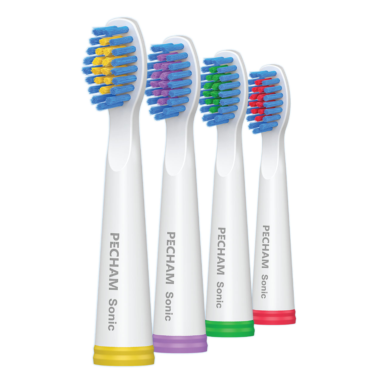 Насадки середньої жорсткості до електричної зубної щітки PECHAM White Travel