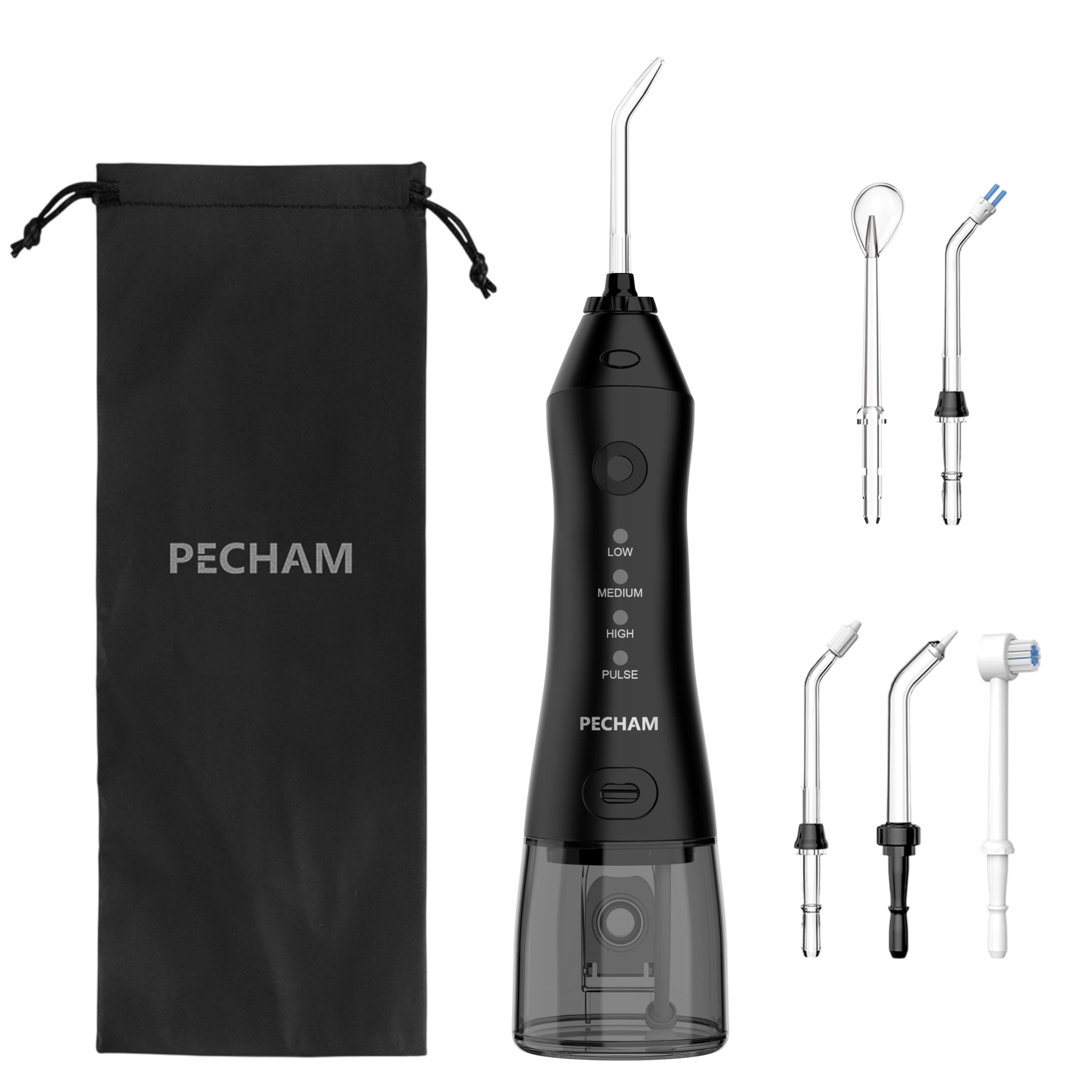 Іригатор Pecham travel black PC-1581 + річний запас насадок
