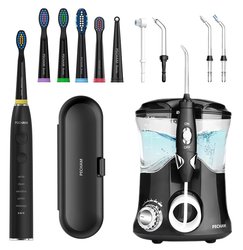 Комплект Іригатор PECHAM Professional  Edition  + Звукова електрична зубна щітка PECHAM Black Travel PC-085 - 50%