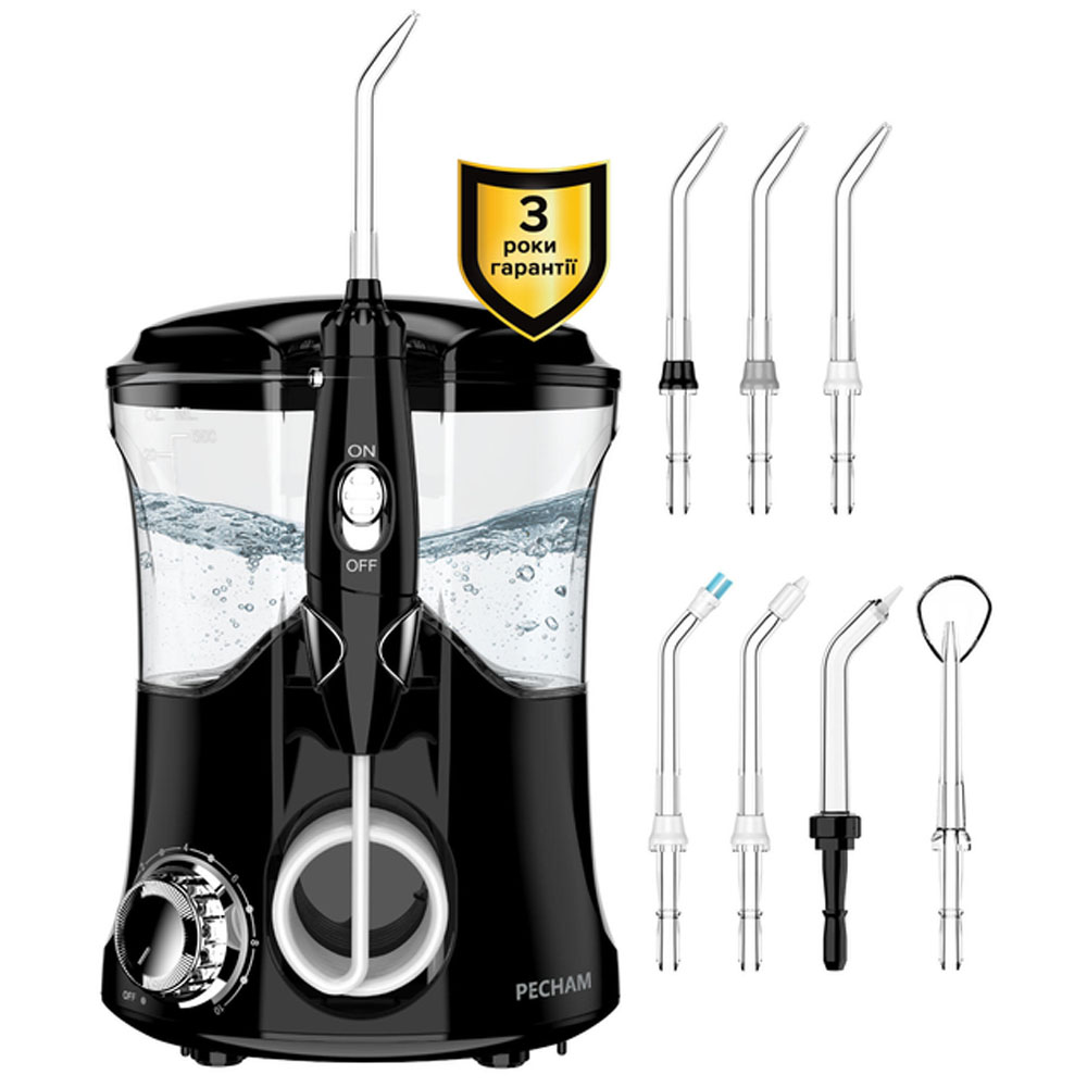 Іригатор PECHAM Professional Black Edition  + річний запас насадок
